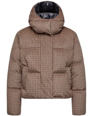 Moncler Quierzy Hooded Short Puffer Jacket - Brown
