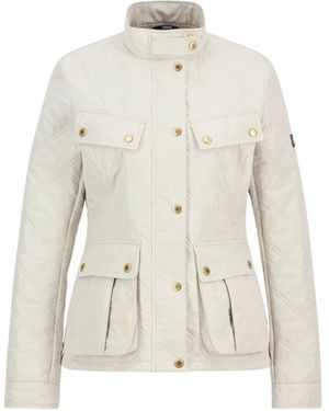 Barbour Halsey Long Sleeve Quilted Jacket - White