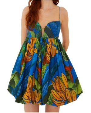 FARM Rio Slip Dress - Blue