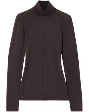 Gabriela Hearst Steinem Cashmere And Silk-Blend Turtleneck Jumper - Black
