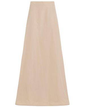 Jil Sander High-Waisted Flared Skirt - Natural