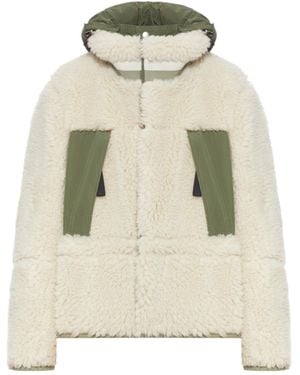 Sacai Long-Sleeved Panelled Jacket - Natural