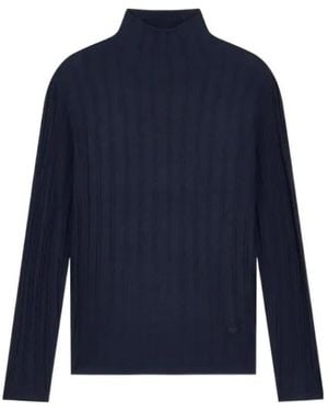 Emporio Armani Mock-Neck Pullover - Blue