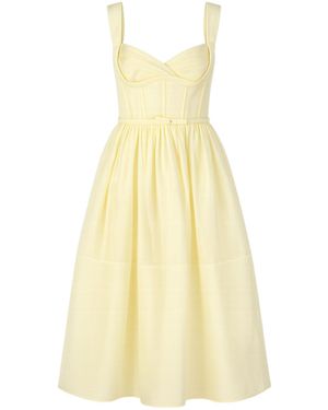 Zimmermann Suspender Dress - Yellow