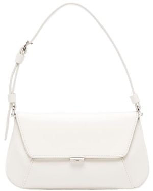 AMINA MUADDI Top Handle Shoulder Bag - White