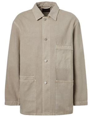 Lemaire Long-Sleeved Shirt-Style Casual Jacket - Natural