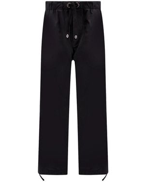 Versace Drawstring Waistband Pants - Black