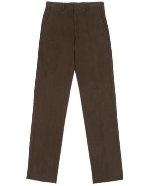 Paul & Shark Straight Casual Trousers - Brown