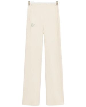 Loewe Elastic Waist Casual Trousers - White