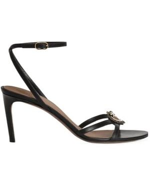 Dolce & Gabbana Devotion Logo Embellished Sandals - White