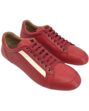 Emporio Armani Logo Casual Trainers - Red