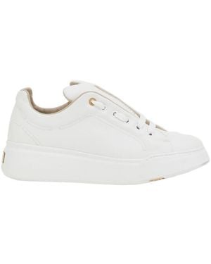 Max Mara Lace-Up Sneakers - White