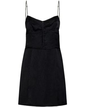 Palm Angels V-Neck Mini Dress - Black
