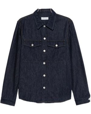 Dries Van Noten Long-Sleeved Denim Shirt - Blue