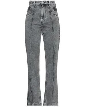 Isabel Marant High-Waisted Straight-Leg Jeans - Gray