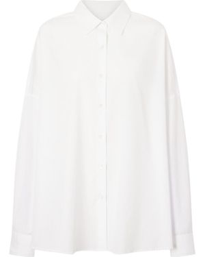 Dries Van Noten Cotton-Poplin Shirt - White