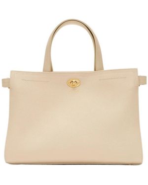 Burberry Small Cotswolds Check Tote - Natural