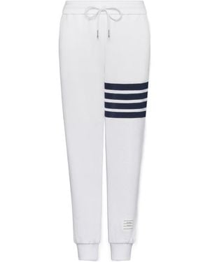Thom Browne 4-Bar Joggers - White