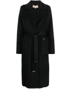 Michael Kors Belted Double-Breasted Coat - Black