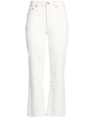 Tory Burch Colored Flared Jeans - White