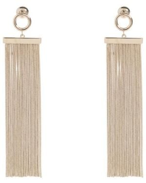 Alaïa Fringe-Detailing Earrings - White