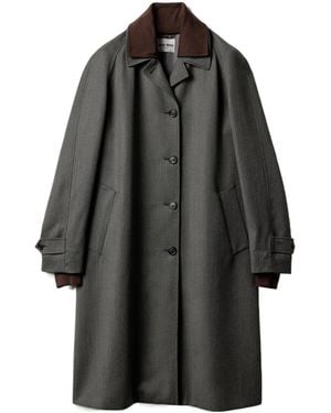 Miu Miu Single-Breasted Coat - Gray