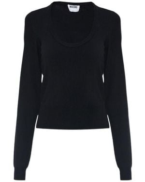 Moschino Long-Sleeved Top - Black