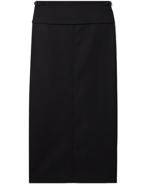 Proenza Schouler Adriana Leather Maxi Skirt - Black