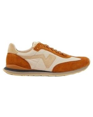 Visvim Fkt Runner Suede-Trimmed Sneakers - Brown