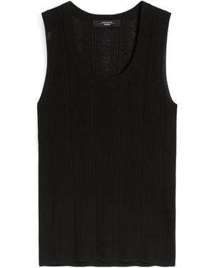 Weekend by Maxmara Ribbed Top - Black