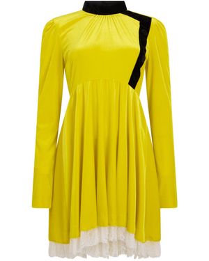 Philosophy Di Lorenzo Serafini Contrast Trim Dress - Yellow