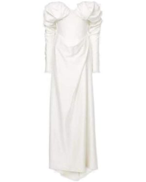 Vivienne Westwood Bridal Ember Off-Shoulder Satin Corset Gown - White