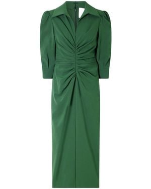 Carolina Herrera Wool-Blend Midi Dress - Green