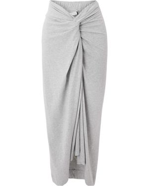 Dries Van Noten Twisted Front Mid-Length Dress - Grey