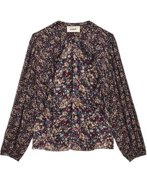 Ba&sh Kross Floral Print Top - Purple