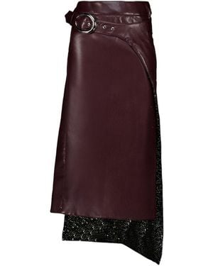 Rabanne Rabanne Asymmetric Belted Skirt - Purple
