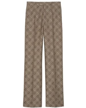 Gucci All-Over Horsebit Embroidery Trousers - Brown