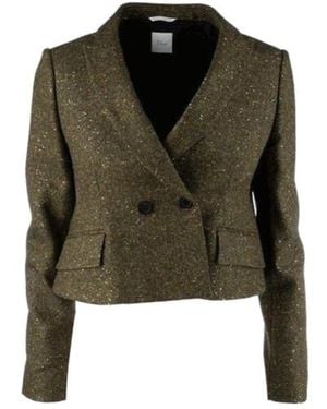 Dior Long-Sleeved Short Jacket - Green