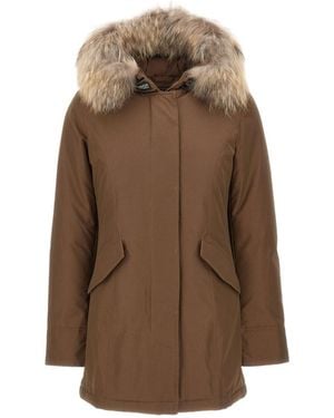 Woolrich Arctic Hooded Parka Coat - Brown