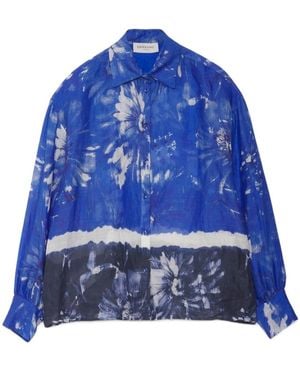 ERMANNO FIRENZE Printed Shirt - Blue