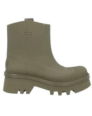 Chloé Platform Boots - Green