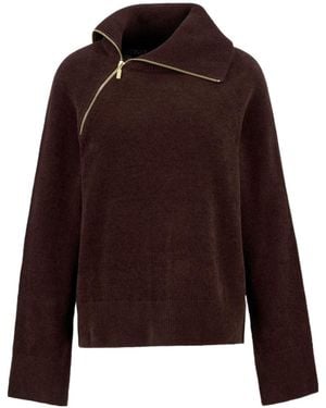 Barbour Saskia Funnel-Neck Jumper - Purple
