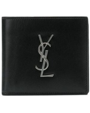 Saint Laurent Cassandre East/West Wallet - Black