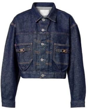 Citizens of Humanity Alma Cropped Denim Jacket - Blue