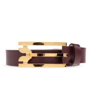 Victoria Beckham Buckle-Detail Leather Belt - White