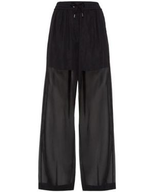 Brunello Cucinelli Organza Track Pants - Black