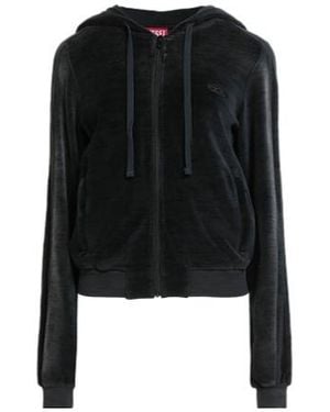 DIESEL Velvet Hooded Jacket - Black