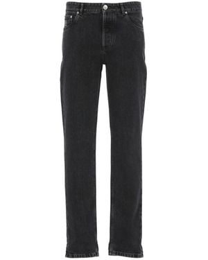 Brunello Cucinelli Straight-Leg Cotton Jeans - Black