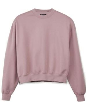 Y-3 Brushed Terry Boxy Crew Sweatshirt - Pink