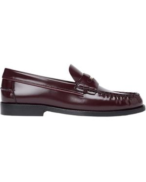 Tommy Hilfiger Penny Loafer Flat Shoes - Purple